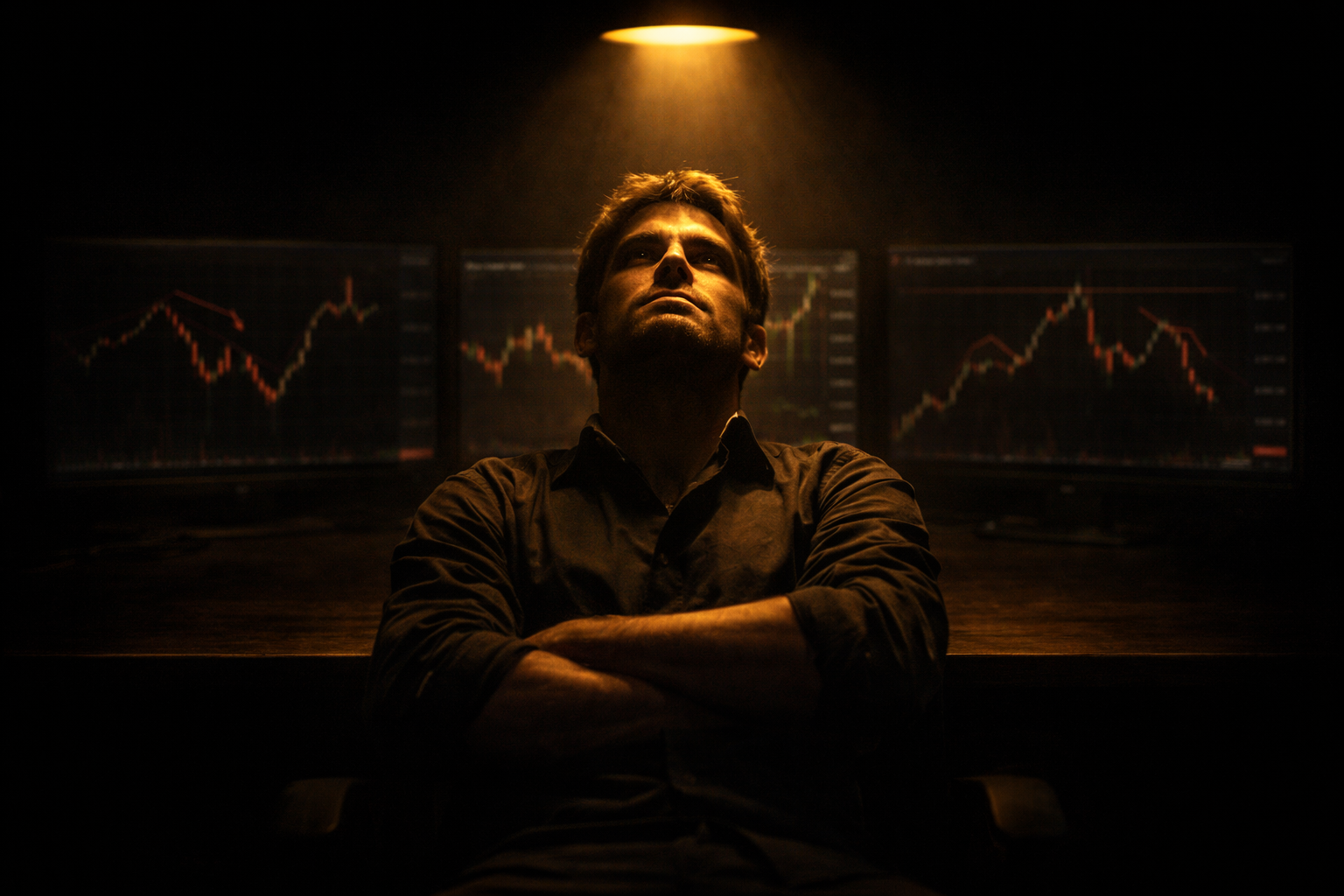 Trader przekonany o swoich racjach ignoruje sygnaly ostrzegawcze